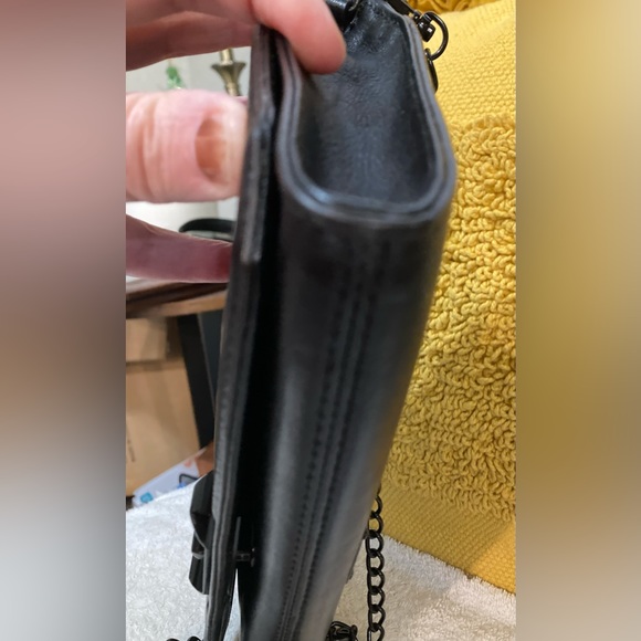 EUC - Rebecca Minkoff leather quilted crossbody purse with black/gold dust bag - Picture 9 of 16